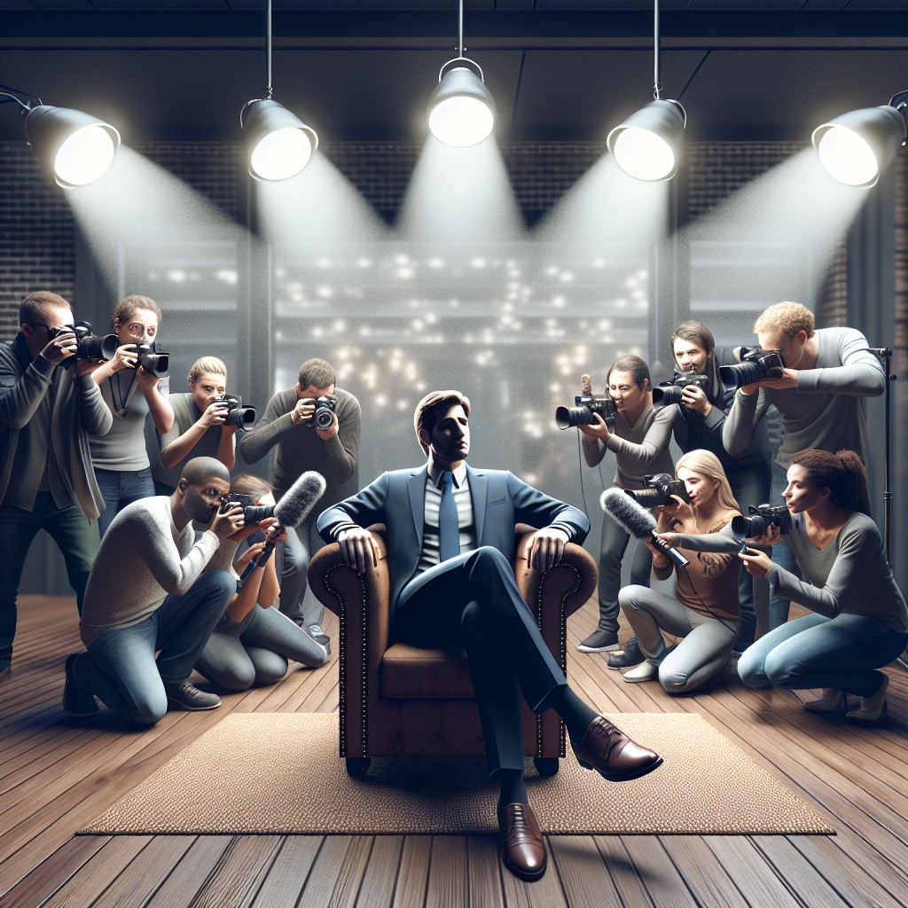 Interviu cu o celebritate: cum gestionează presiunea publică